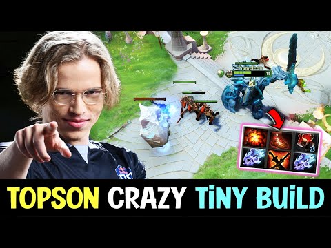 When TINY is Hitting Like Alchemist Rage - Topson Crazy All Attack Speed Build! DOTA 2