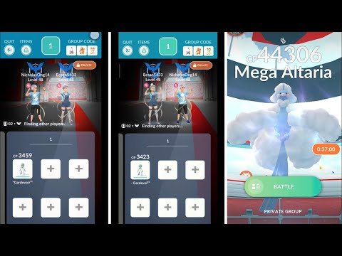 Mega Altaria Duo with 1 Shadow Gardevoir under cloudy boosted