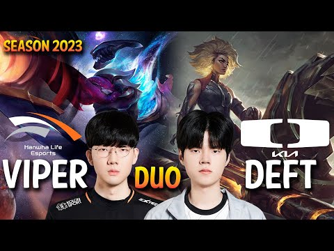 HLE Viper Duo with DK Deft - Viper Varus ADC, Deft RELL Support - Patch 13.14 KR Ranked