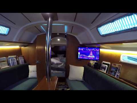 Grace's salon and v-berth