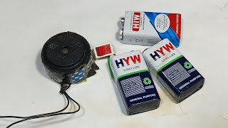 Amazing science project with hw battery and buzzer alarm