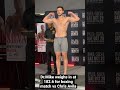 Dr. Mike weighs in at 182.6 in his fight vs Chris Avila