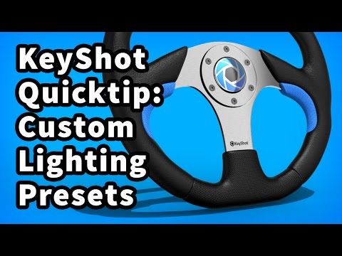 KeyShot Quick Tip: Custom Lighting Presets