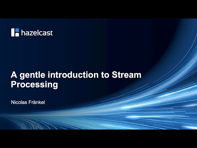 Introduction to data streaming