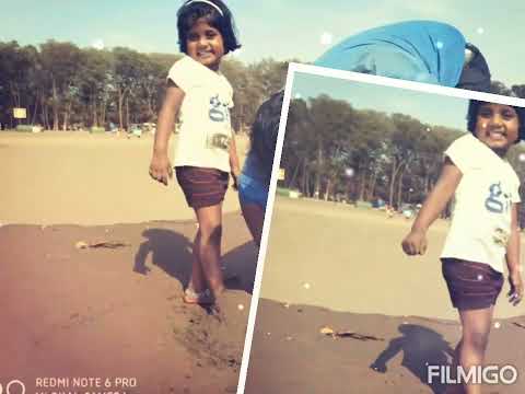 Enjoying Beach with my family in my childhood            #cute #cutebaby #music #Spruha's world 