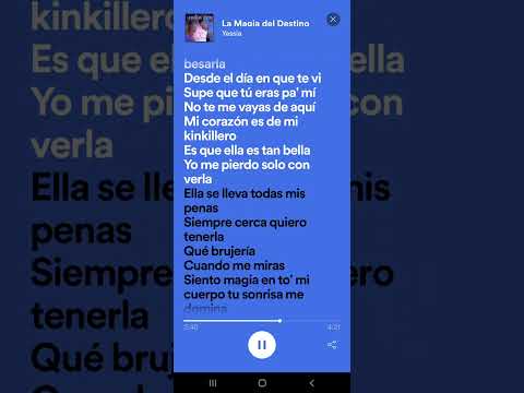 la magia del destino con letra. Yessia