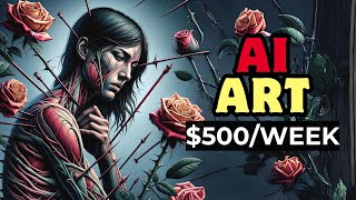 Selling AI Generated Images And Make Money Online | AI Art Generator Tutorial