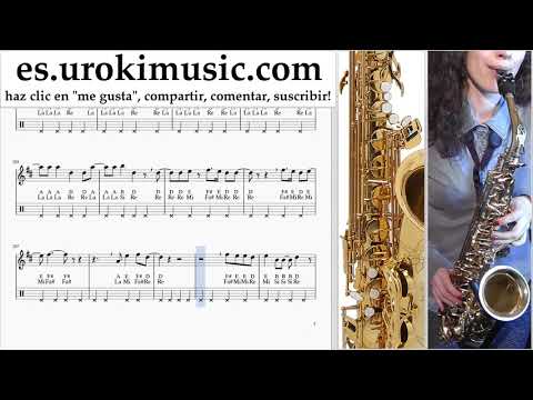 Tutorial de Saxofon (tenor) Taylor Swift - The Archer Clases Notas um-i927