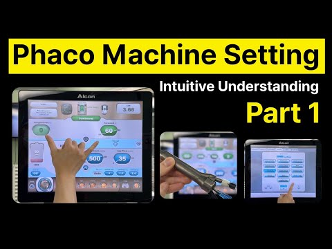 Phaco machine setting(Centurion) as beginner