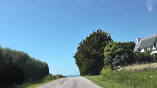 preview picture of video 'Driving On The D61 Between Plonévez-Porzay & Sainte-Anne la Palud, Finistère, Brittany, France'