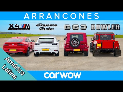BMW X4M v AMG G63 v Cayenne Turbo v Bowler Bulldog V8 – Drag Racing, Rolling and Braking Test