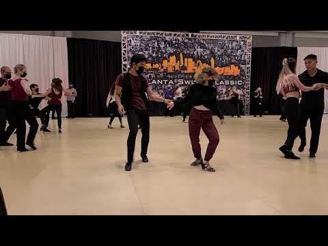 2nd Place Casey Margules and Vincent van Mierlo - Advanced SS finals #1 Atlanta Swing Classic 2021