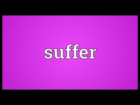 Suffer Meaning
