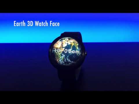 Earth 3D Watch Face Video