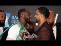 DEONTAY WILDER & DOMINIC BREAZEALE HAVE TENSE BACK AND FORTH CONFRONTATION DURING FACE OFF