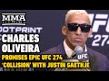 Charles Oliveira Promises Epic ‘Collision’ With Justin Gaethje | UFC 274 | MMA Fighting