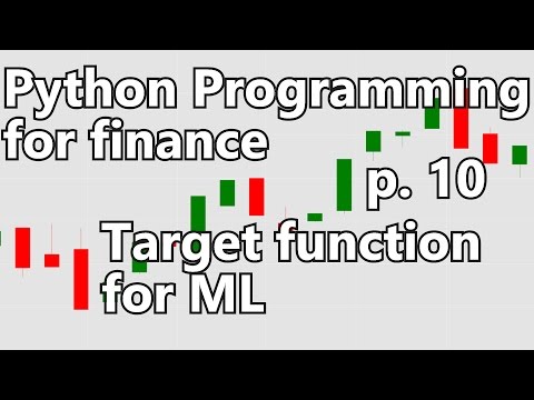 Creating machine learning target function Python Programming for Finance p 10