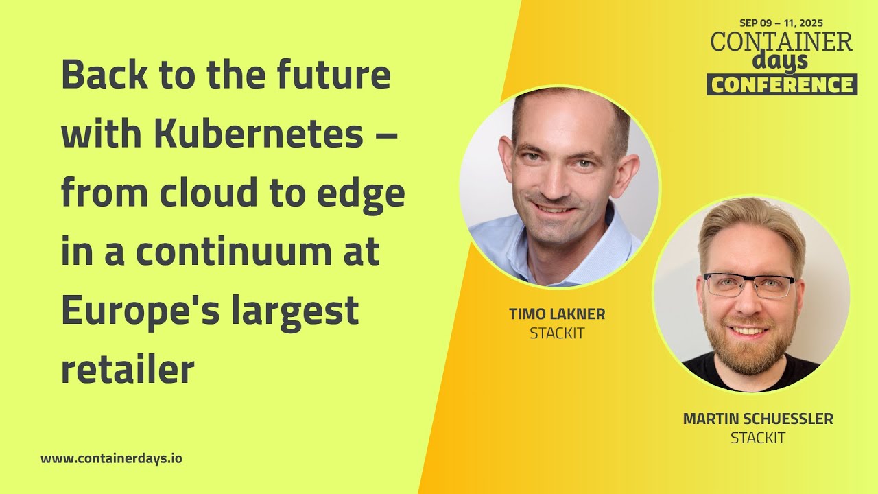 Back to the future with Kubernetes – from cloud to edge in a continuum at Europe's largest retailer