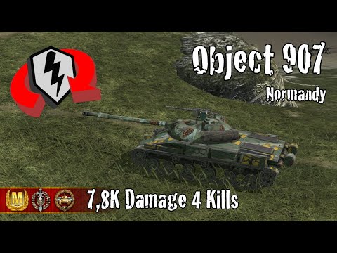 Object 907  |  7,8K Damage 4 Kills  |  WoT Blitz Replays