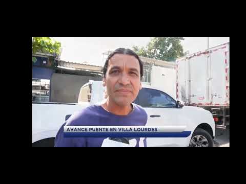 Avanza reconstrucción de puente colapsado en Villa Lourdes, La Libertad.