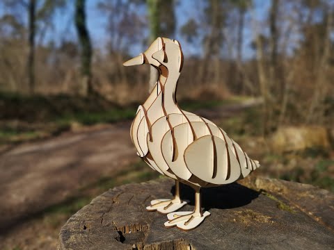 Sliced 3D Puzzle of a Wooden Duck DIY : 22 Steps (with Pictures