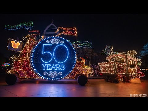 FULL Main Street Electrical Parade 50th Anniversary with New Finale 2022 Disneyland