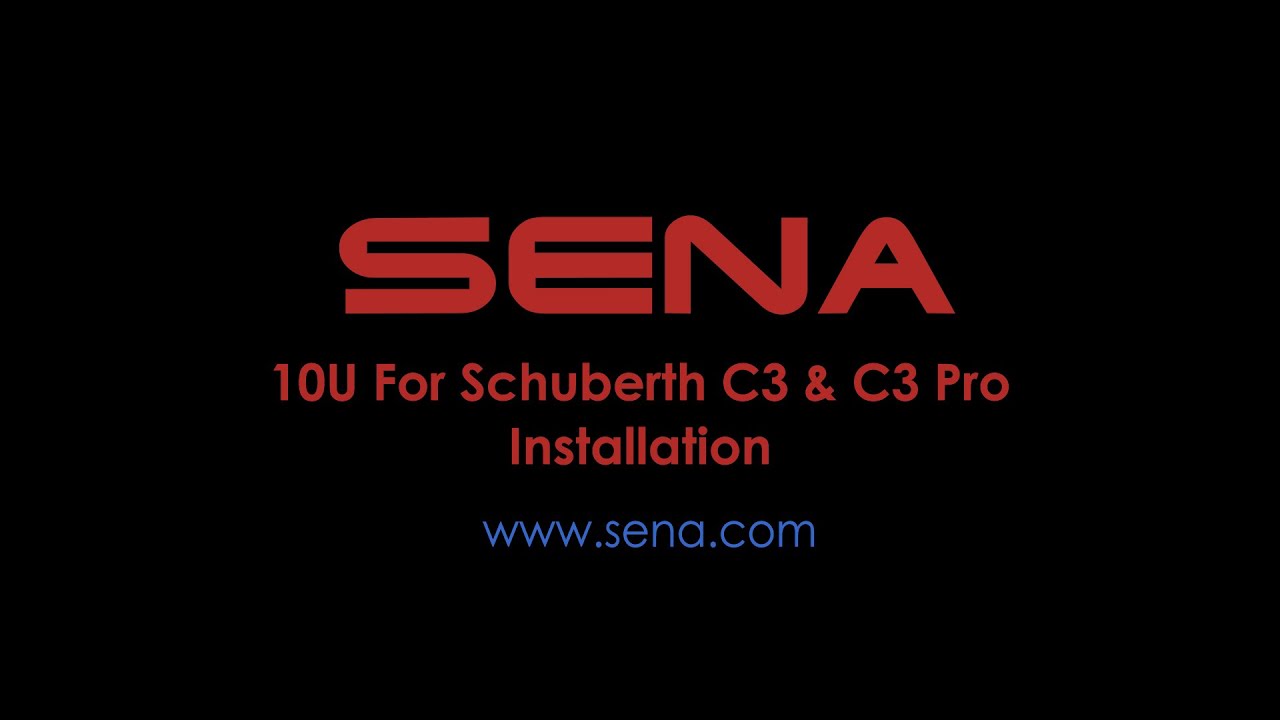10U Install in Schuberth C3 & C3 Pro