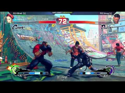 USF4 Grand Finals @ ECT 2015 - EG KBrad (Cammy) vs PIE Smug (Dudley) [720p/60fps]