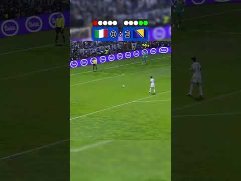 Bosnia & Herzegovina VS Italy World Cup Qualifiers Penalties Shootout  #football