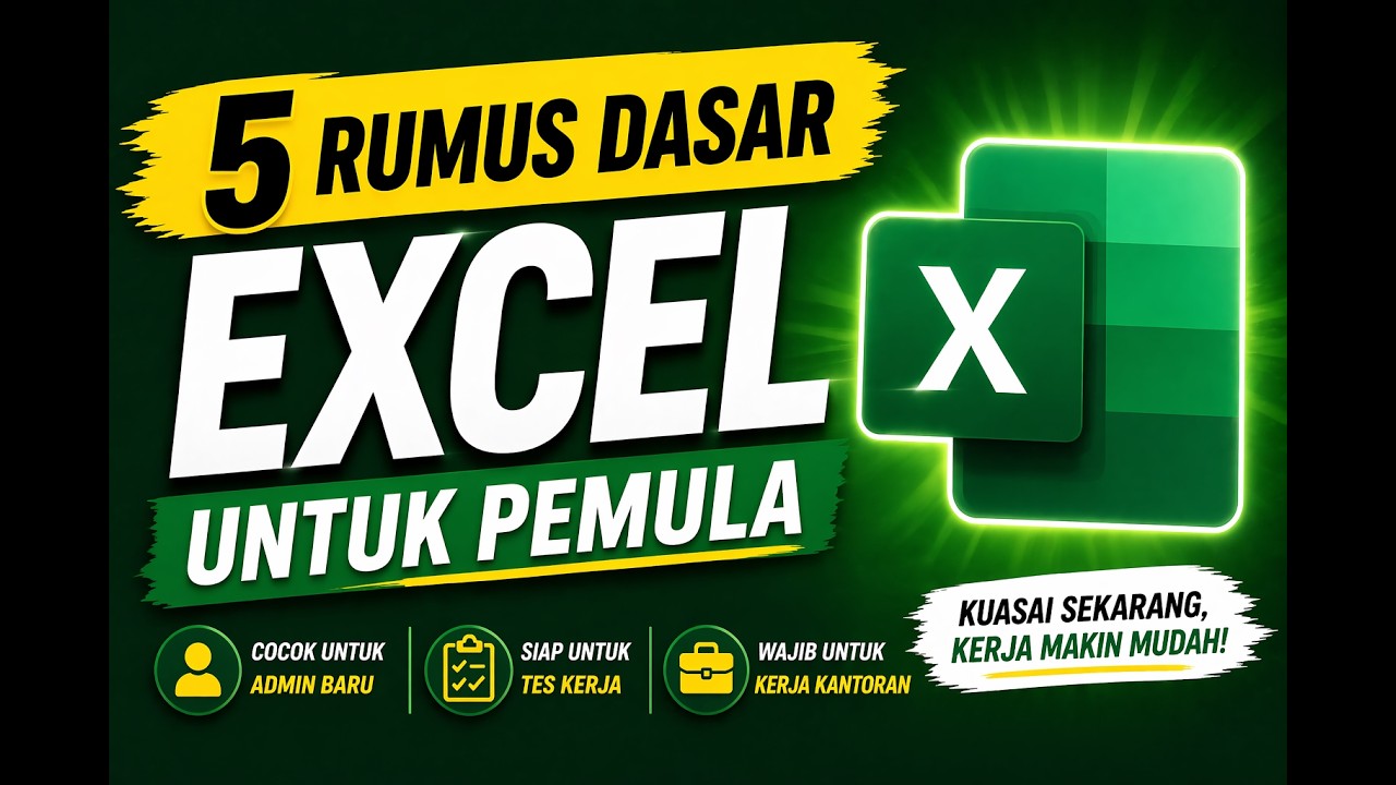 5 Rumus Excel Wajib Pemula (Bikin Kerja Kantoran Lebih Cepat!)