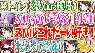 【ワードウルフ】「トイレorお風呂」のお題で大好き発言をしてしまう少数派のスバルｗ【ホロライブ切り抜き/大空スバル】