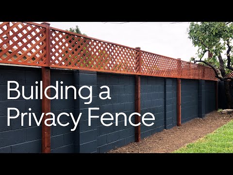 Building a Privacy Fence | 58