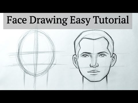How to draw a Face easy step by step Face drawing boy tutorial for beginners Basics with pencil easy