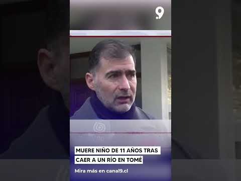 Muere niño de 11 años tras caer a un río en Tomé