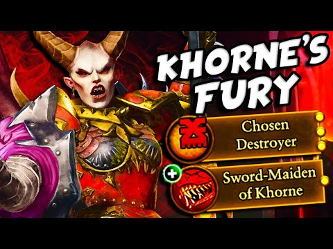 Spreading Khorne’s Fury as Valkia the Bloody in Total Warhammer 3!