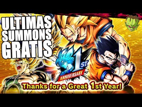 ADIOS a las SUMMONS GRATIS del ANIVERSARIO! SPARKING SUMMON TICKETS | Dragon Ball Legends en Español Video