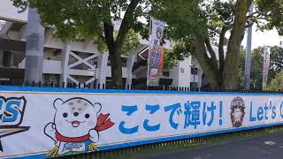 20190827 北海道日本ハムファイターズ旭川開催横断幕(旭川スタルヒン球場) 1