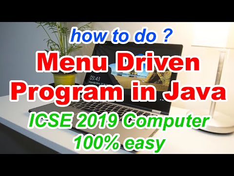 Menu Driven Program