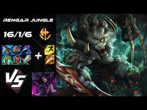 JUNGLE Rengar vs Morgana - EU Challenger Patch 14.16