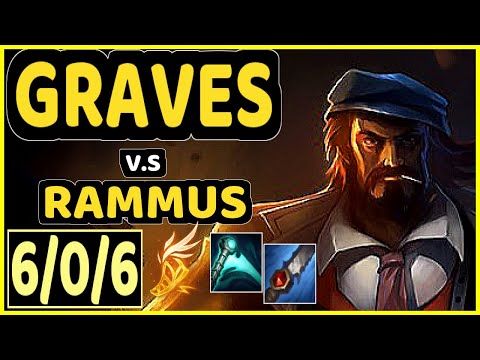 CARIOK (GRAVES) vs RAMMUS - 6/0/6 KDA JUNGLE CHALLENGER GAMEPLAY - BR
