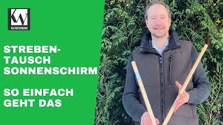 Sonnenschirm Reparatur - Schirmstrebe tauschen | Inside Kai Wiechmann