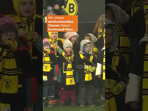 „Leuchte auf, mein Stern, Borussia!”, sang der Kinderchor vor dem Spiel | sportstudio | #shorts