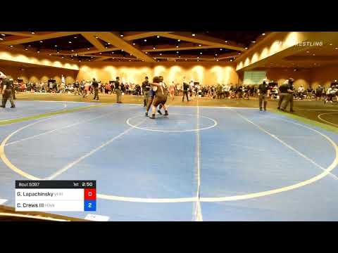 285 Lbs Quarterfinal - Grant Lapachinsky, Vertex Wrestling Vs Charles Crews III, Pennsylvania 1442