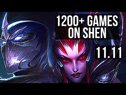 SHEN vs ELISE (JUNGLE) | 4.9M mastery, 7/1/6, 1200+ games, Dominating | NA Master | v11.11