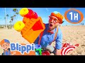 Learn Colors Counting At A Beach Blippi Full Episodes Blippi Toys Educational Videos For Kids
