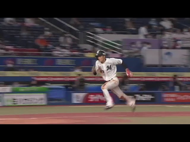 【5回裏】俊足が光る!! マリーンズ・和田 勝ち越しの1点をもぎ取る!! 2020/8/16 M-F