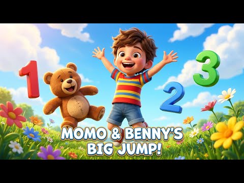 Learn Numbers 1 to 10! 🔢 Jumping Number Song for Toddlers | Momo & Friends