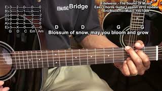 EDELWEISS Chords On Guitar Rodgers & Hammerstein 😎 @EricBlackmonGuitar