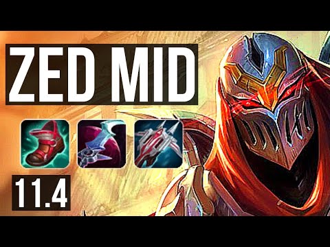 ZED vs ANNIE (MID) | 6/0/3, 2.4M mastery, 700+ games, Rank 9 Zed | NA Grandmaster | v11.4