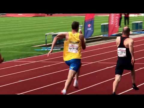 100m at the European emacs 2017 Masters Athletic Championships (12.28) +0.7.